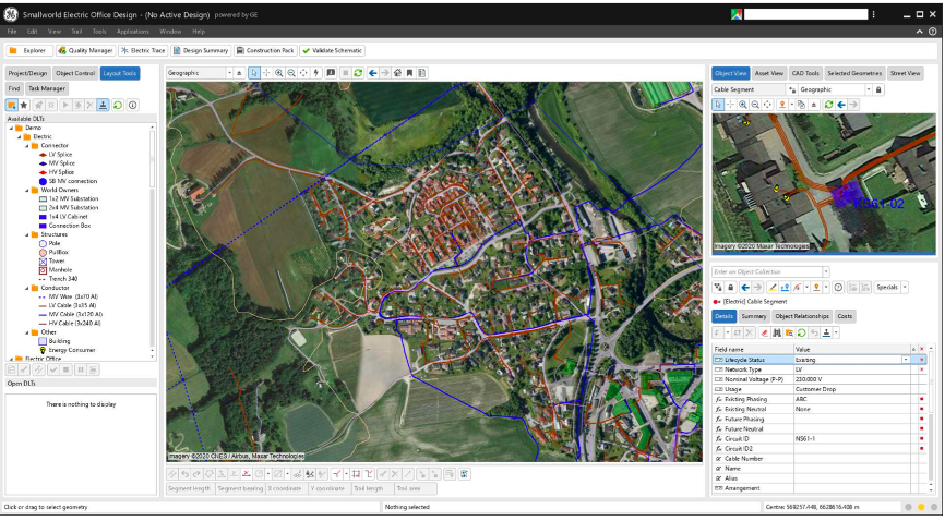 GE Smallworld interface overview
